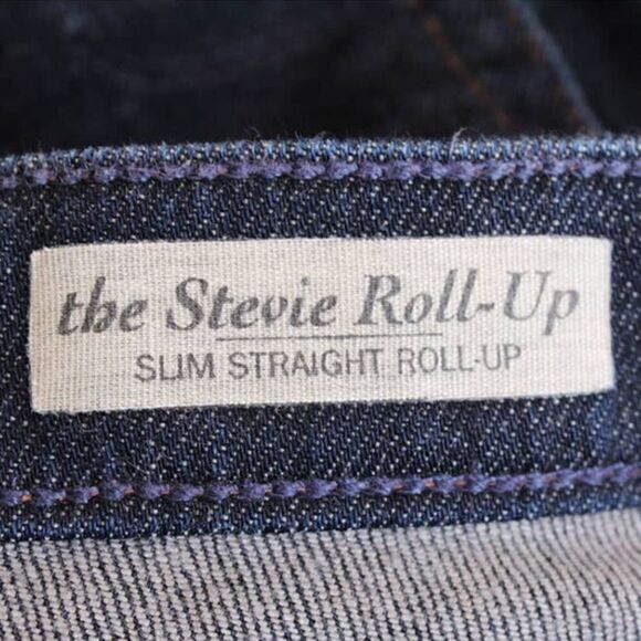 AG The Stevie Roll-Up Jeans in Dark Wash Women's Size 28 - Picture 8 of 10